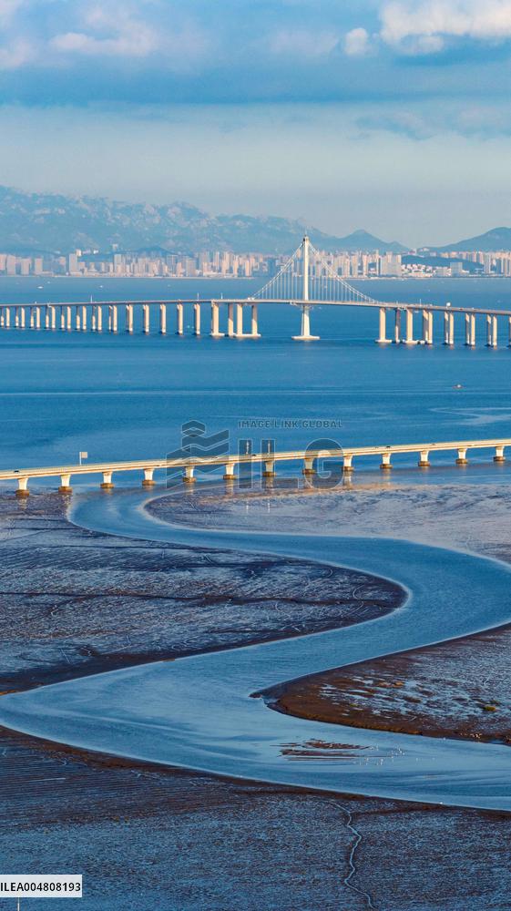 Jiaozhou Bay Bridge in Qingdao