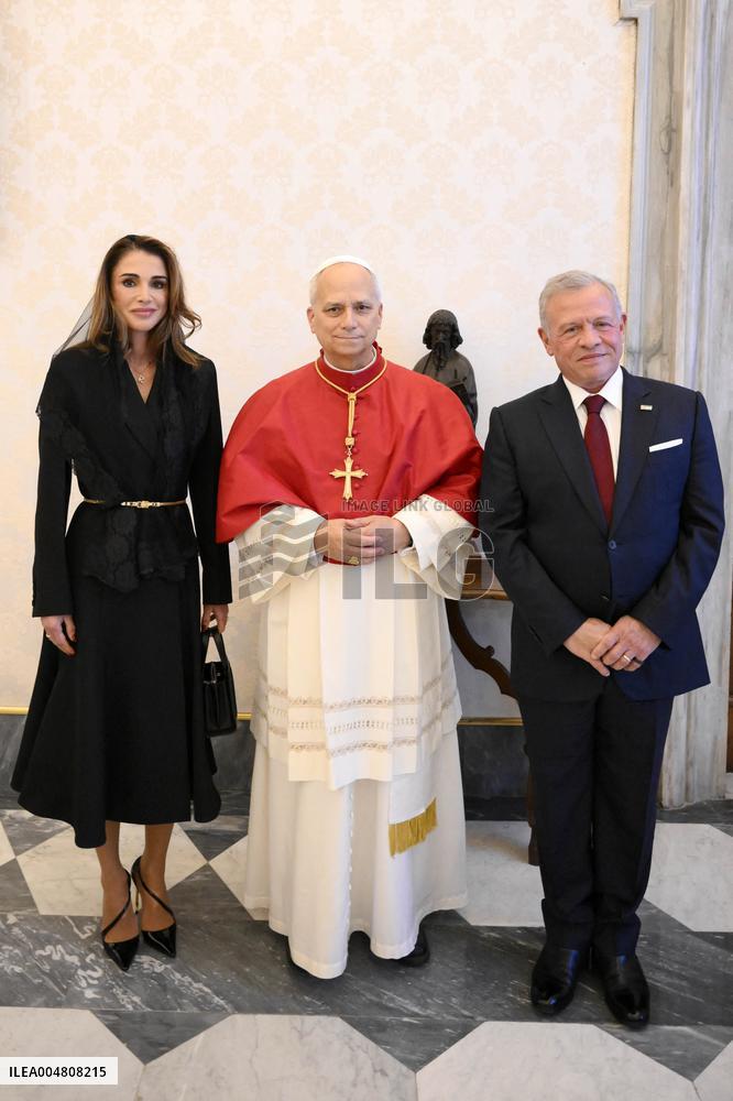 Pope Leo XIV Meets King and Queen of Jordan - Vatican