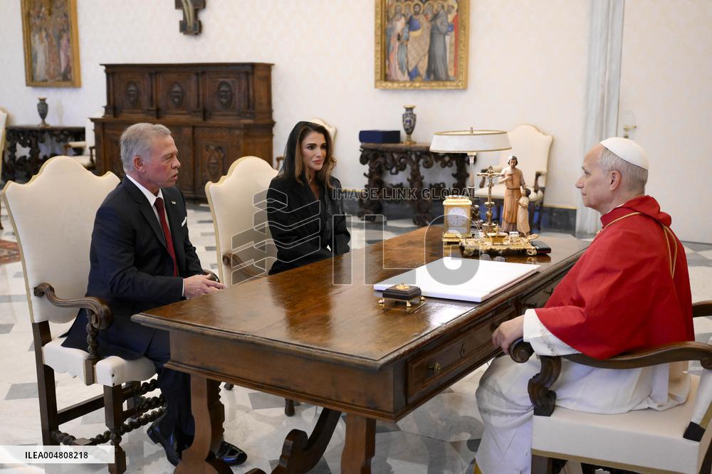 Pope Leo XIV Meets King and Queen of Jordan - Vatican