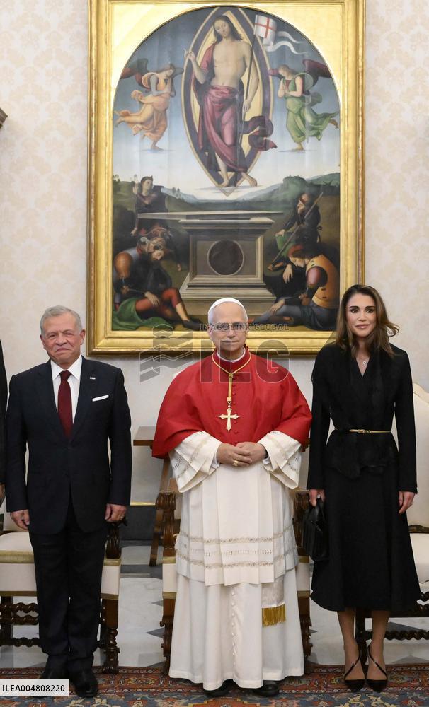 Pope Leo XIV Meets King and Queen of Jordan - Vatican
