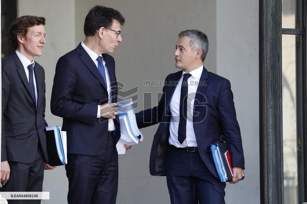 First Weekly Cabinet Meeting Of French Prime Minister Lecornu - Paris