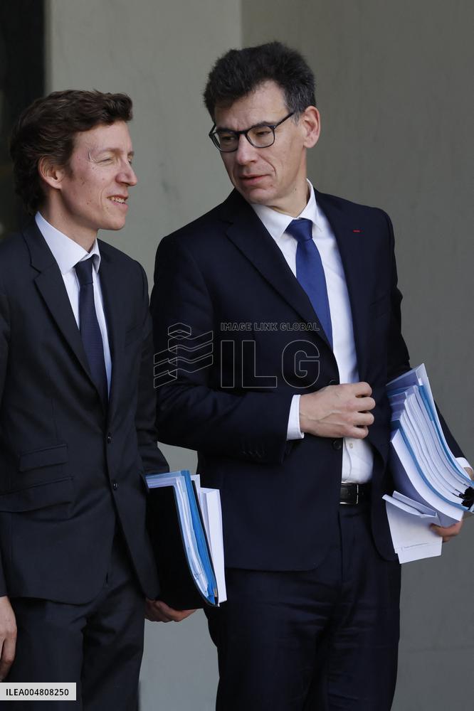 First Weekly Cabinet Meeting Of French Prime Minister Lecornu - Paris