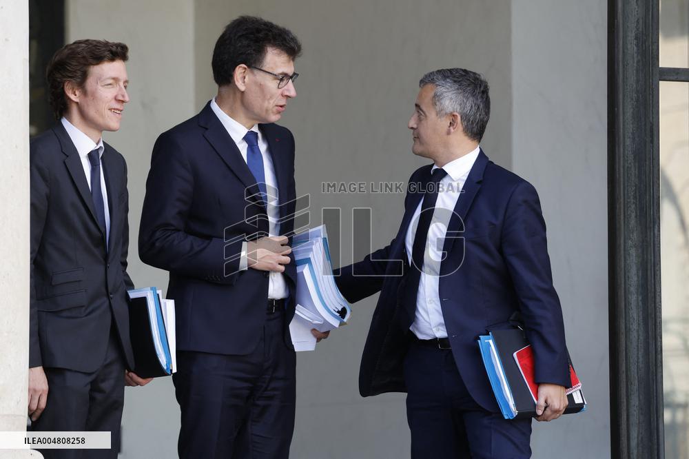 First Weekly Cabinet Meeting Of French Prime Minister Lecornu - Paris