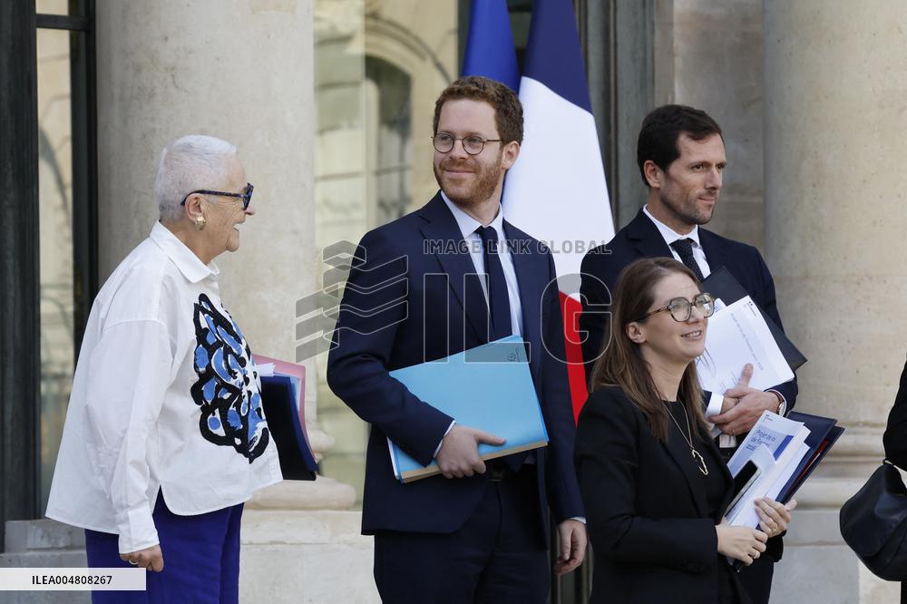 First Weekly Cabinet Meeting Of French Prime Minister Lecornu - Paris