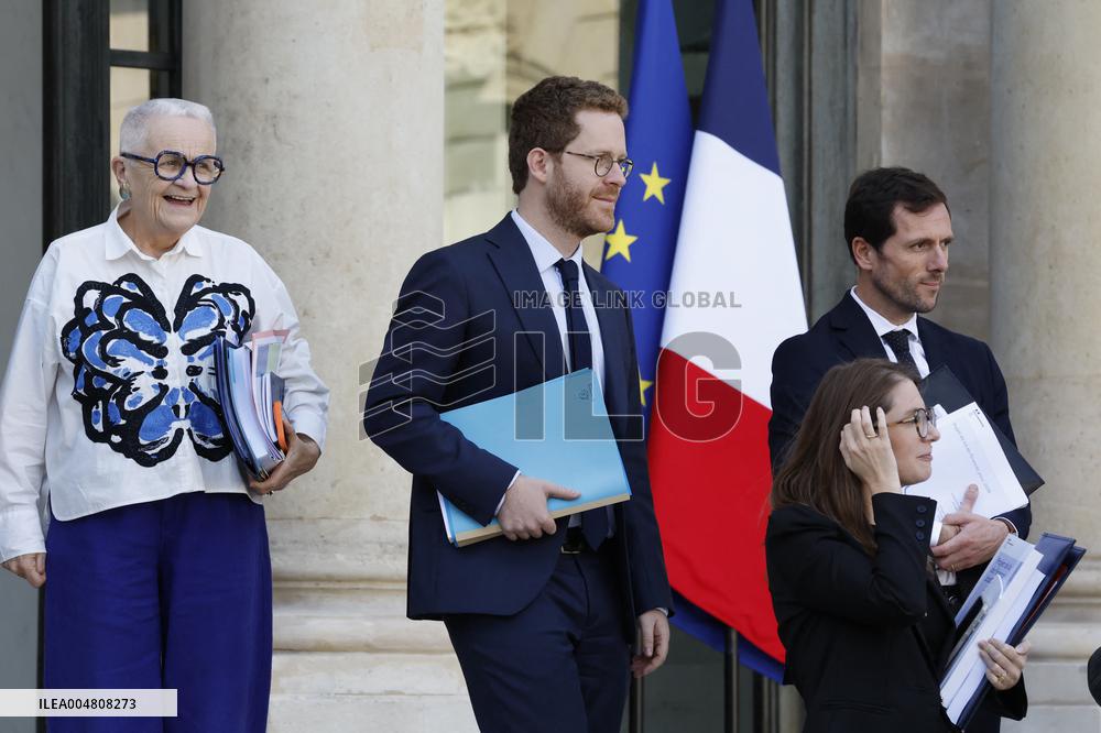 First Weekly Cabinet Meeting Of French Prime Minister Lecornu - Paris