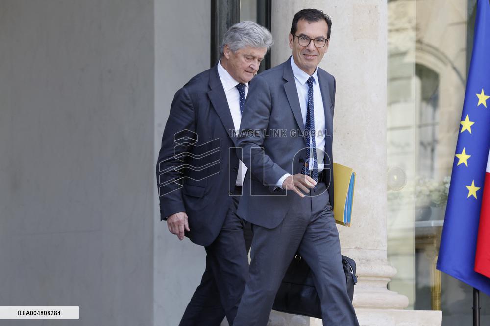 First Weekly Cabinet Meeting Of French Prime Minister Lecornu - Paris