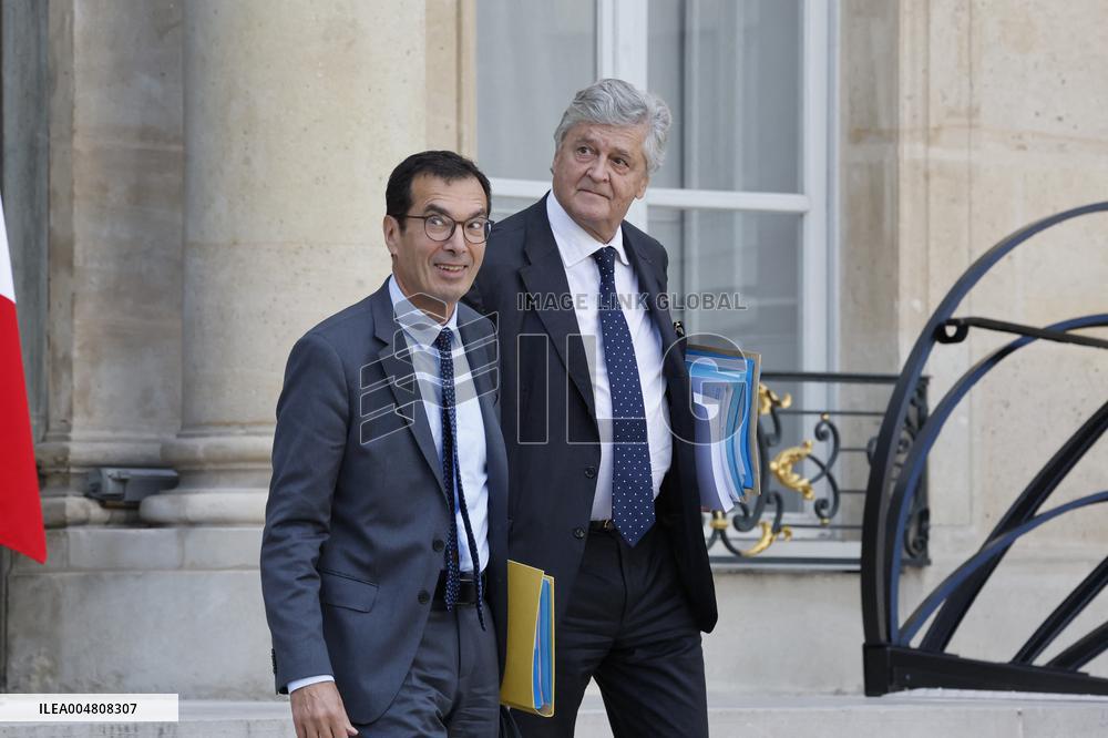 First Weekly Cabinet Meeting Of French Prime Minister Lecornu - Paris