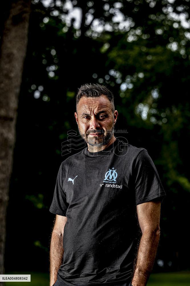 Roberto De Zerbi Portrait In Zeist - Netherlands