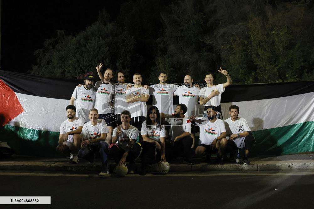 Symbolic Italy-Palestine Match Held In Rome