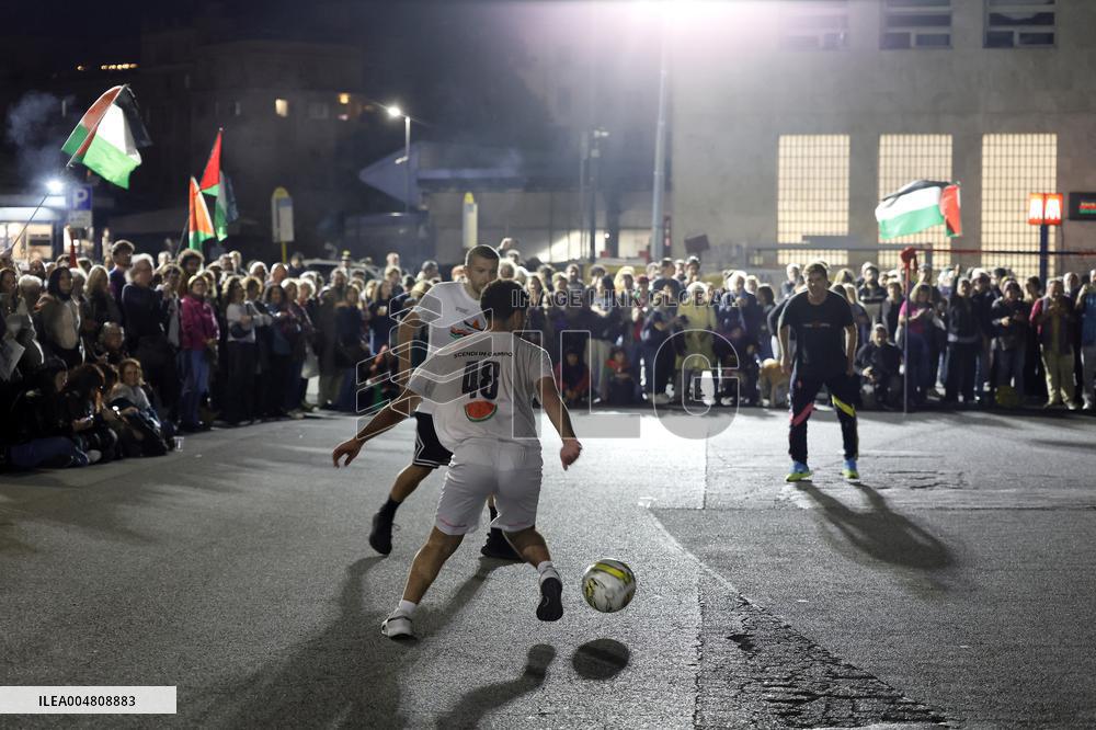 Symbolic Italy-Palestine Match Held In Rome