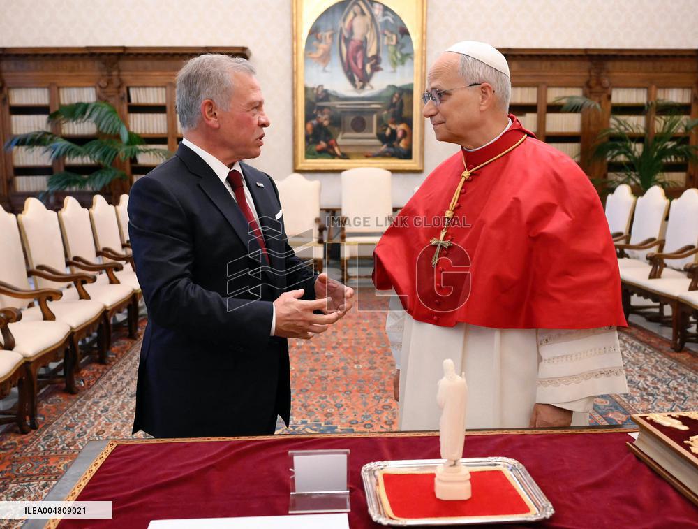 Pope Leo XIV Receives King and Queen of Jordan - Rome