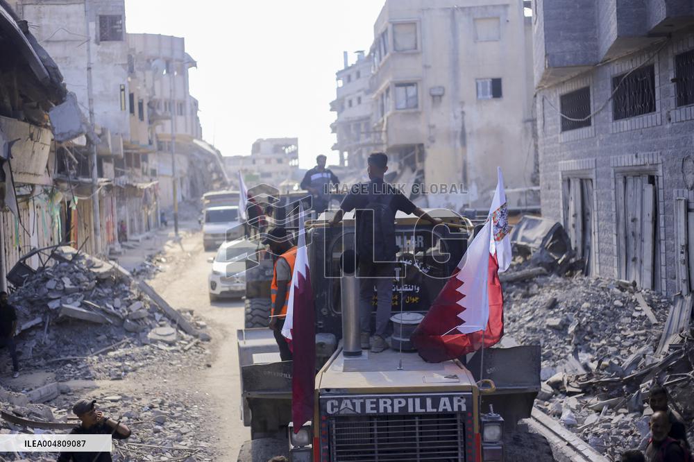 Gaza Streets Debris Removal