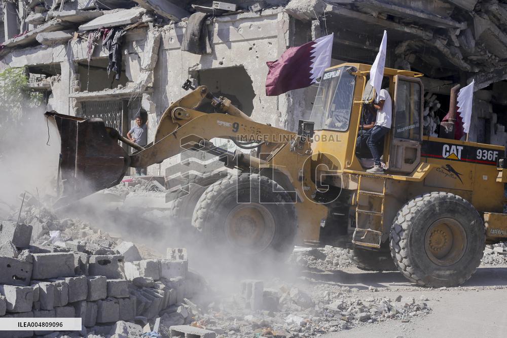 Gaza Streets Debris Removal