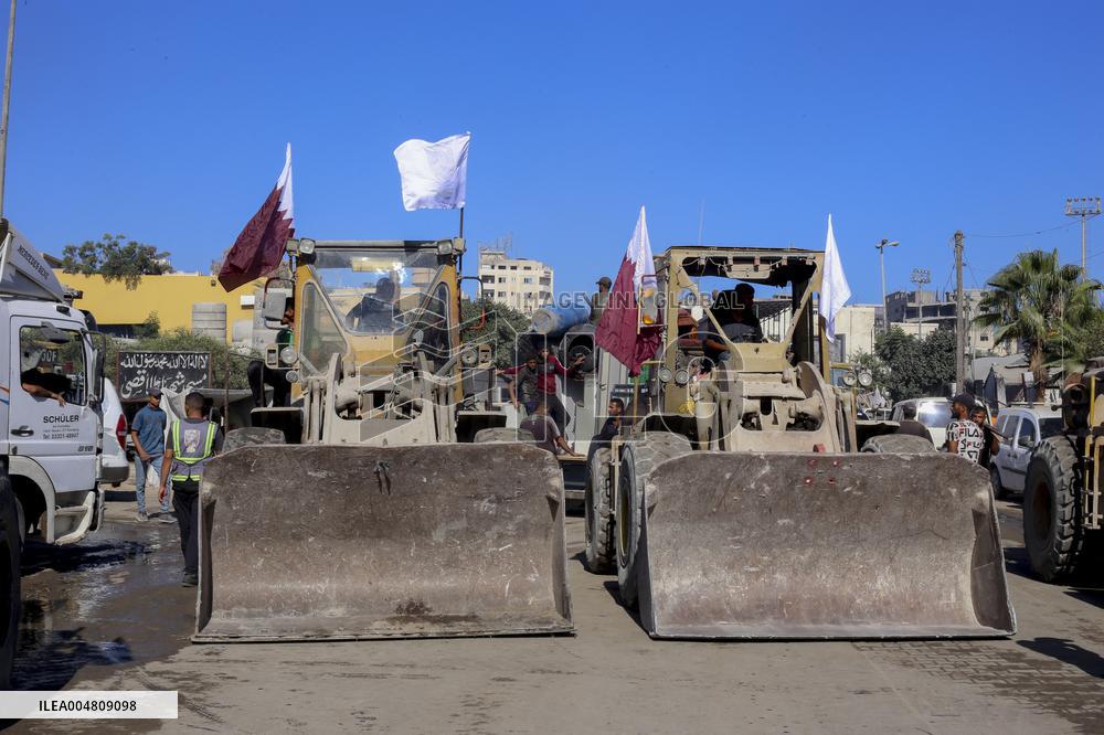 Gaza Streets Debris Removal
