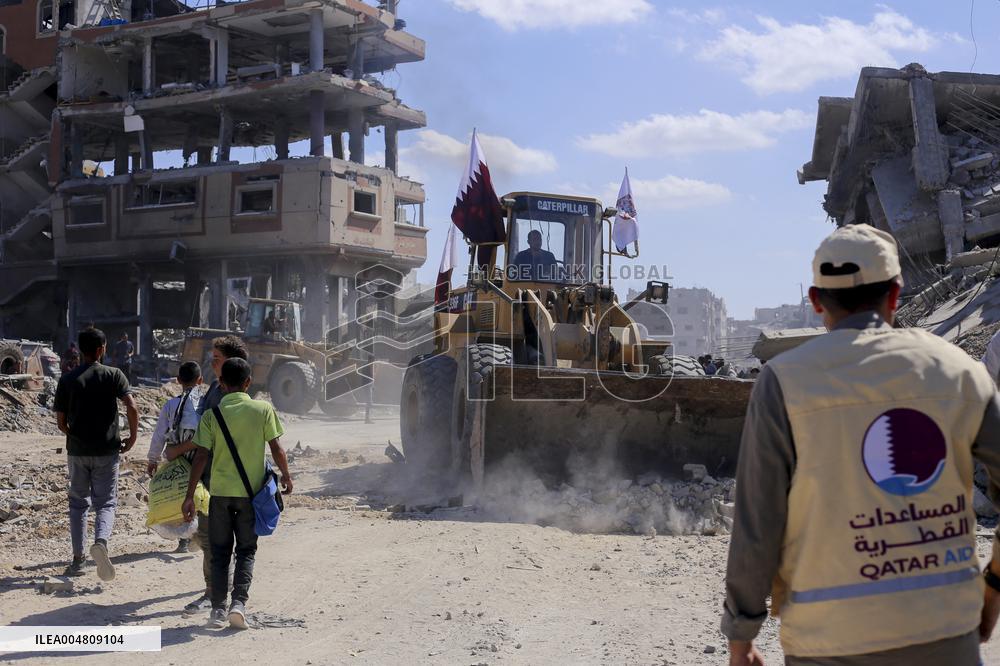 Gaza Streets Debris Removal