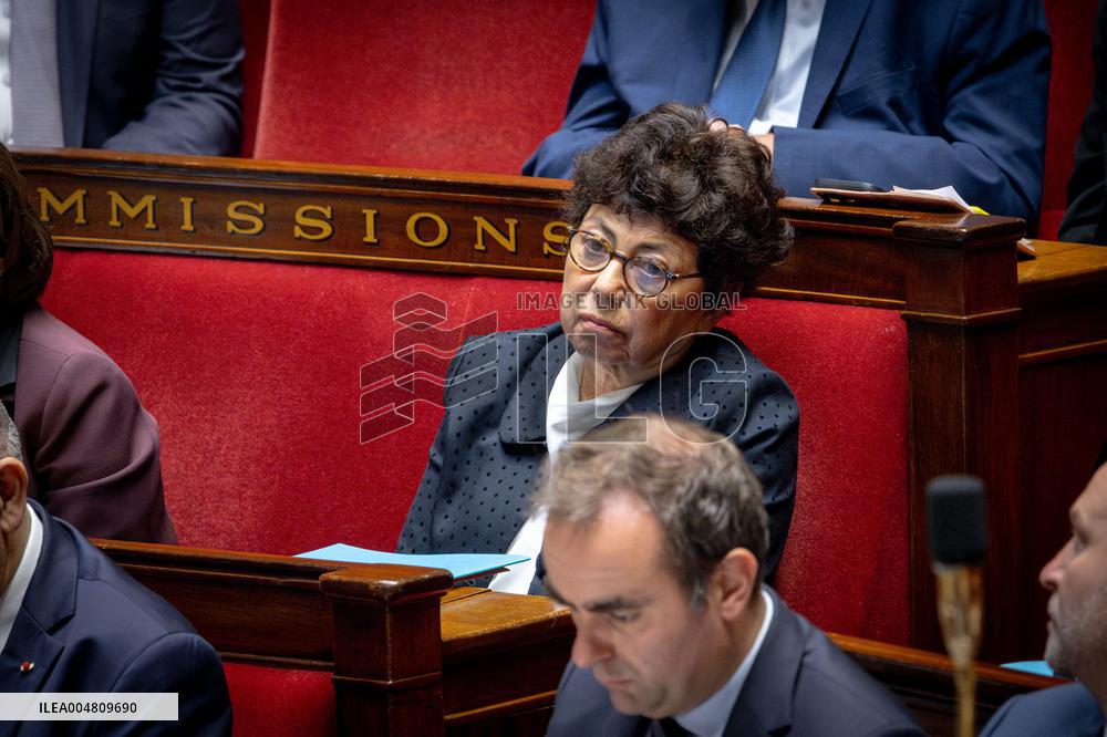 Session of questions to the government at The National Assembly - Paris AJ