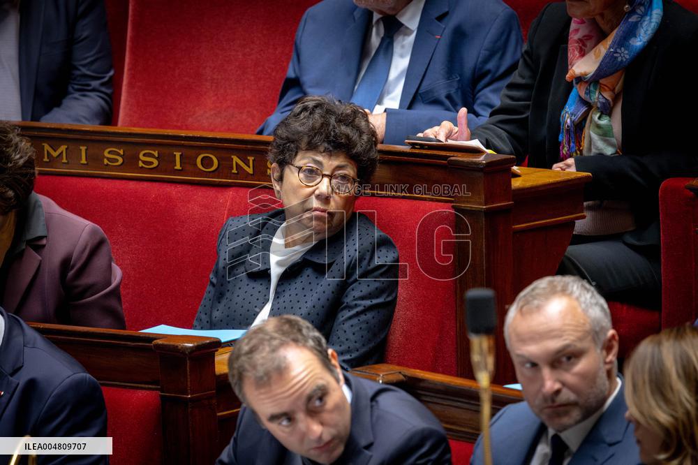 Session of questions to the government at The National Assembly - Paris AJ