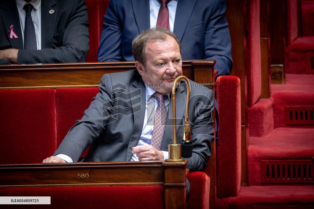 Session of questions to the government at The National Assembly - Paris AJ