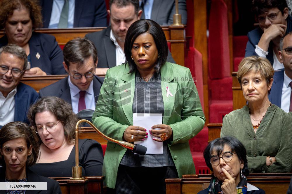 Session of questions to the government at The National Assembly - Paris AJ