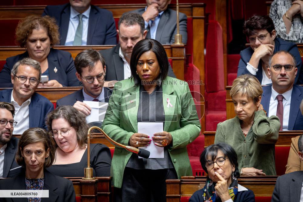 Session of questions to the government at The National Assembly - Paris AJ