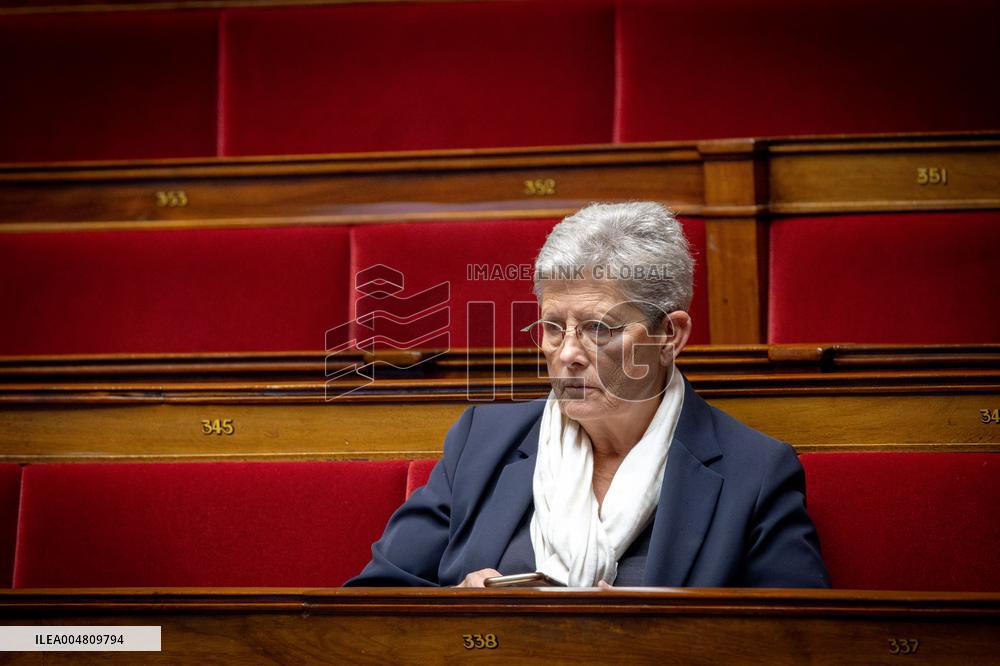 Session of questions to the government at The National Assembly - Paris AJ