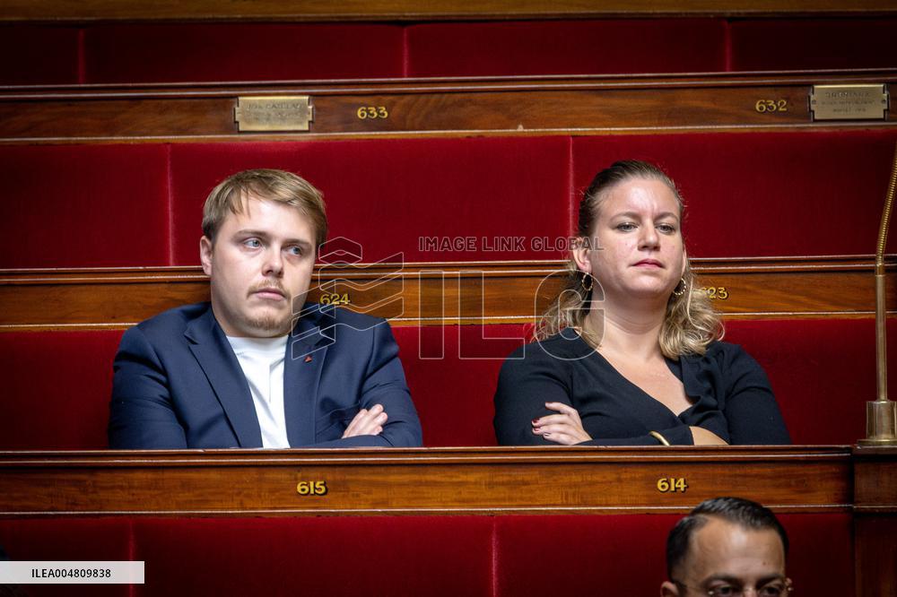 Session of questions to the government at The National Assembly - Paris AJ