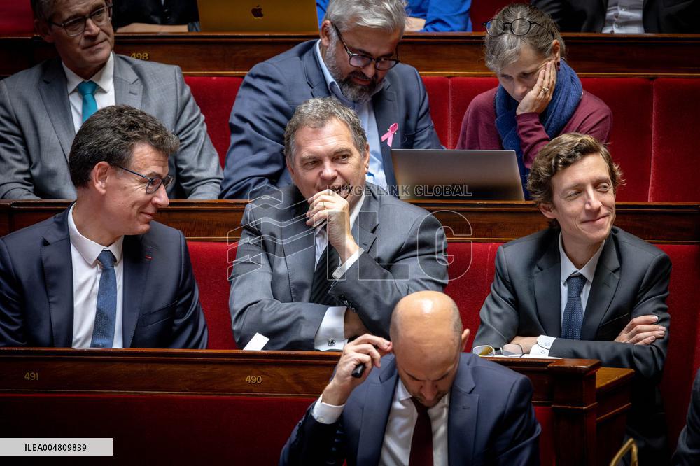 Session of questions to the government at The National Assembly - Paris AJ