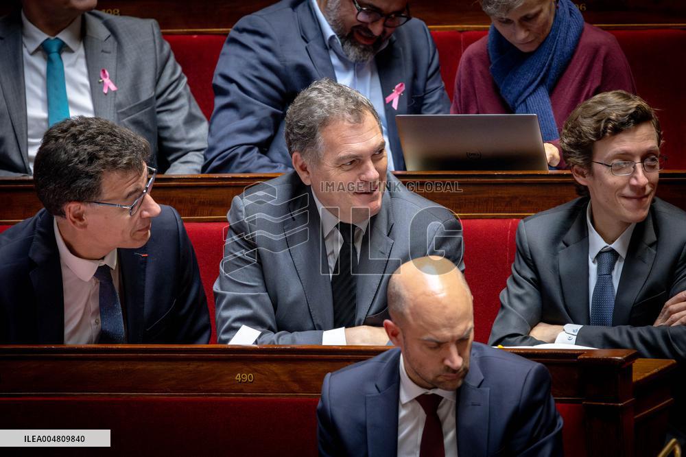 Session of questions to the government at The National Assembly - Paris AJ