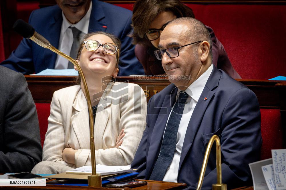 Session of questions to the government at The National Assembly - Paris AJ