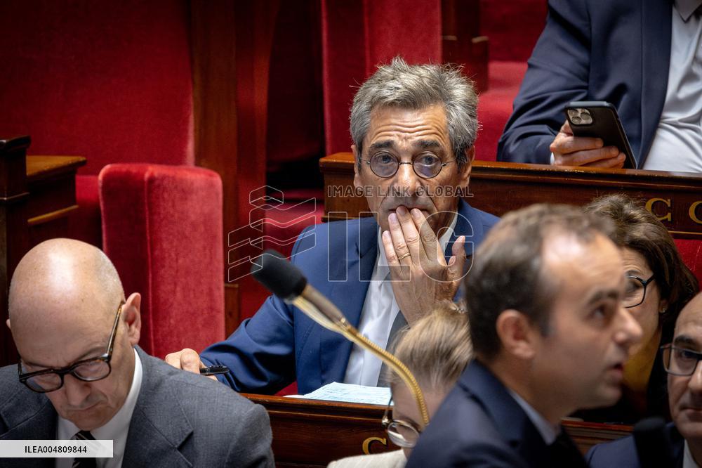 Session of questions to the government at The National Assembly - Paris AJ