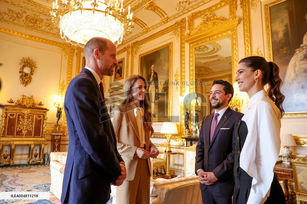 Kate and William of Wales Receive Jordan s Crown Prince and Wife - Windsor