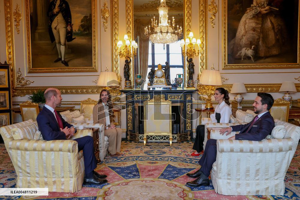 Kate and William of Wales Receive Jordan s Crown Prince and Wife - Windsor
