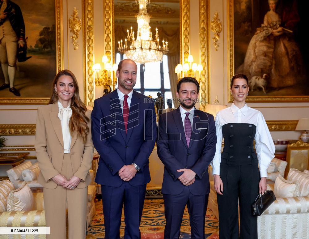 Kate and William of Wales Receive Jordan s Crown Prince and Wife - Windsor