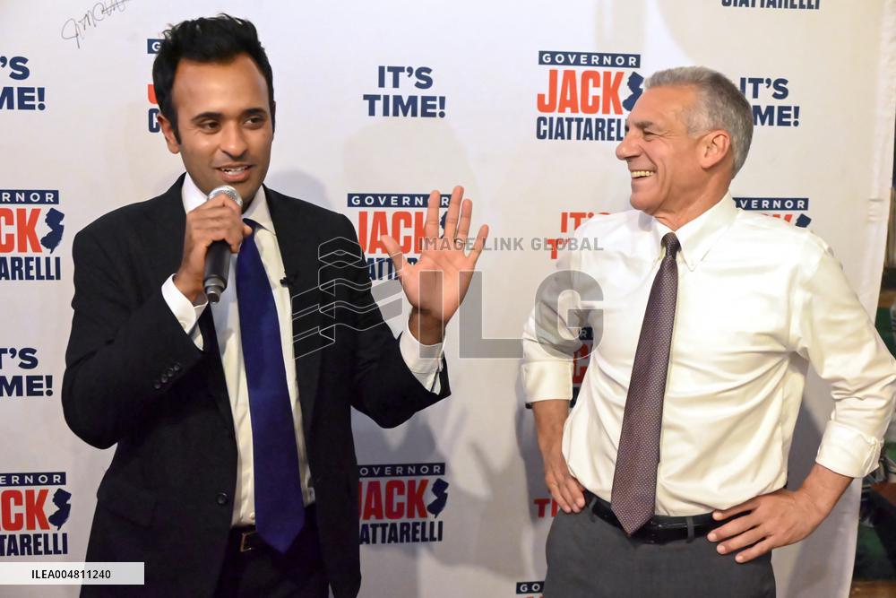 Jack Ciattarelli and Vivek Ramaswamy Campaign in New Jersey