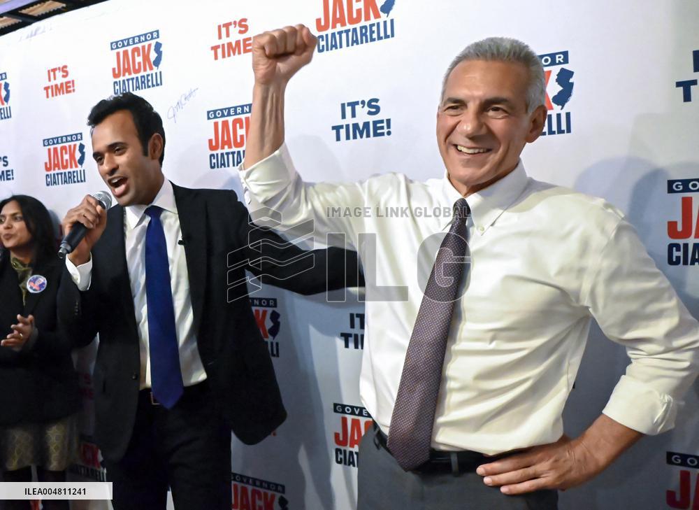 Jack Ciattarelli and Vivek Ramaswamy Campaign in New Jersey