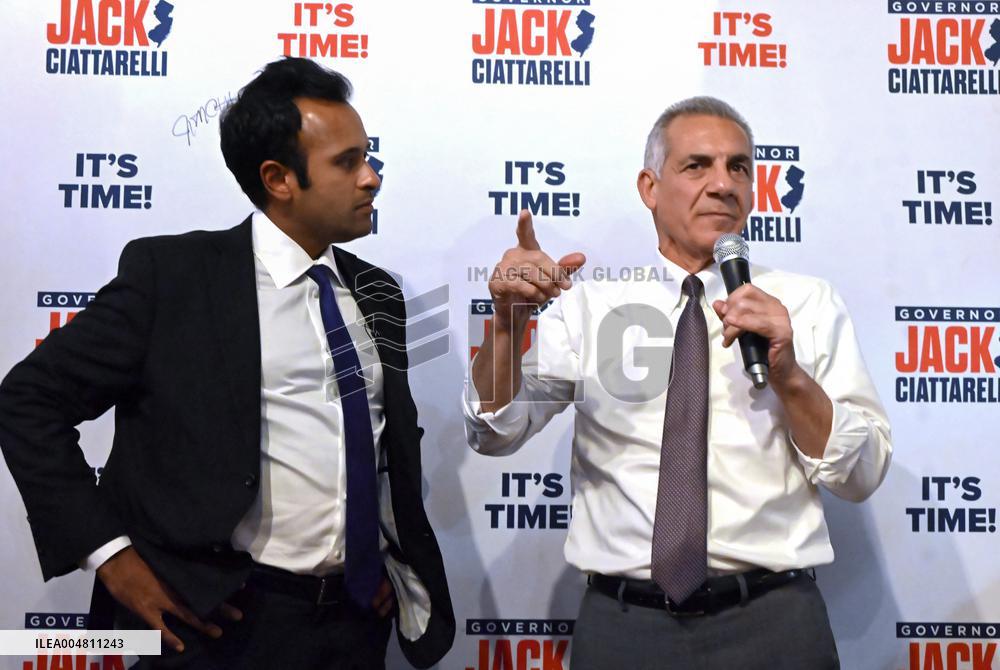 Jack Ciattarelli and Vivek Ramaswamy Campaign in New Jersey