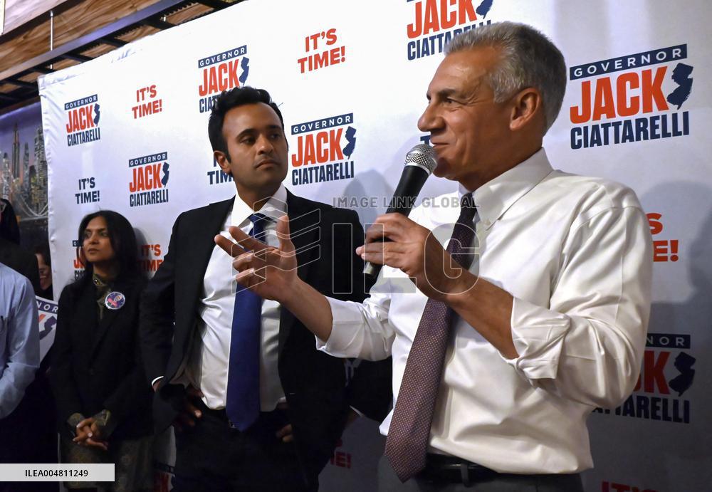 Jack Ciattarelli and Vivek Ramaswamy Campaign in New Jersey