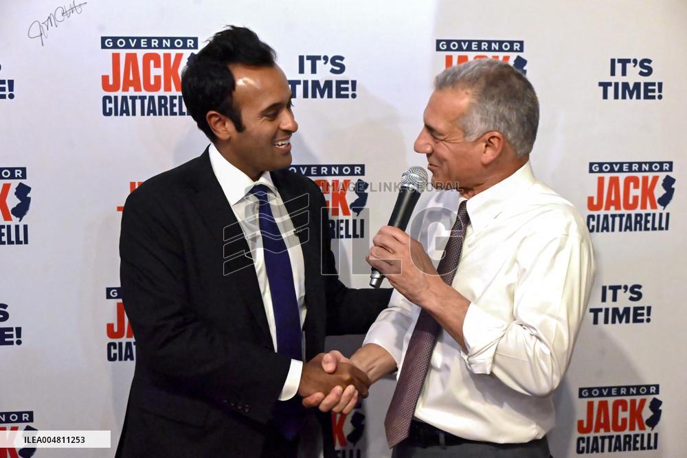 Jack Ciattarelli and Vivek Ramaswamy Campaign in New Jersey