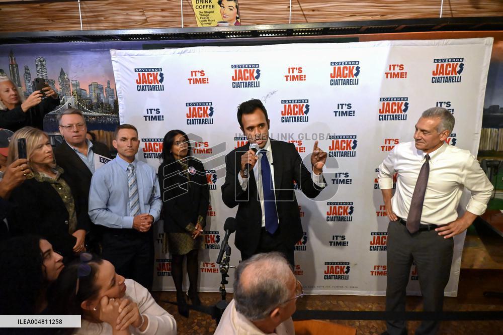 Jack Ciattarelli and Vivek Ramaswamy Campaign in New Jersey