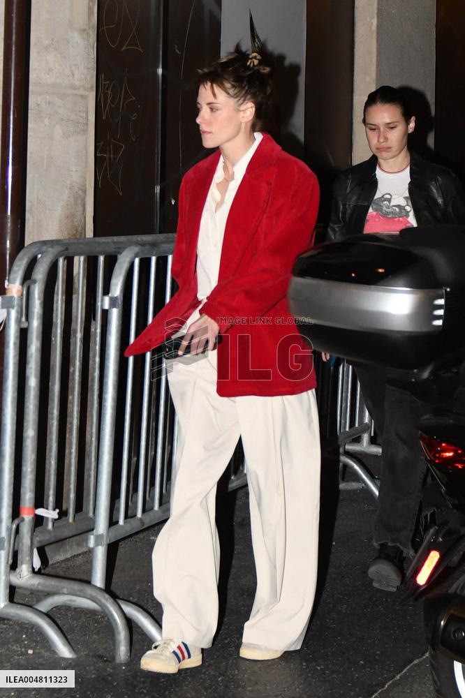 Kristen Stewart Leaves Her Set - Paris