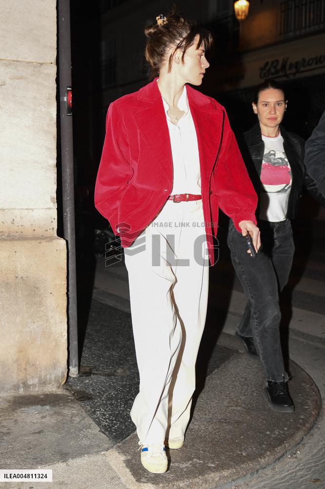 Kristen Stewart Leaves Her Set - Paris