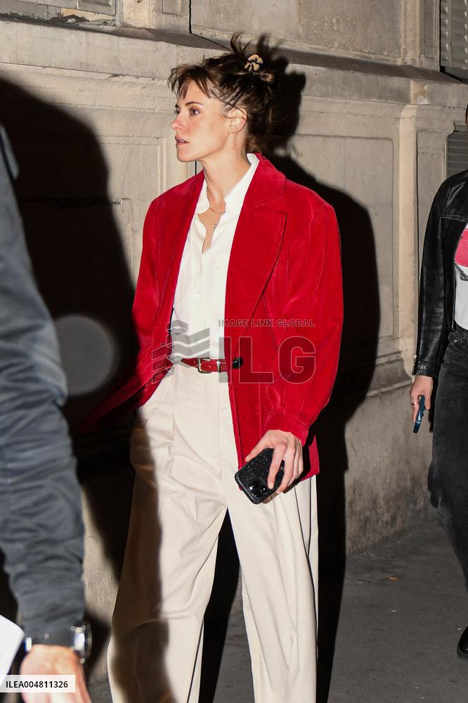Kristen Stewart Leaves Her Set - Paris