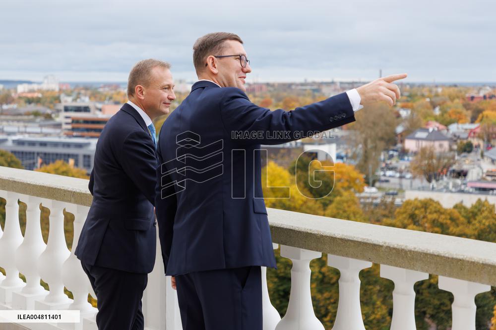 Piotr Serafin met with Estonian PM Kristen Michal