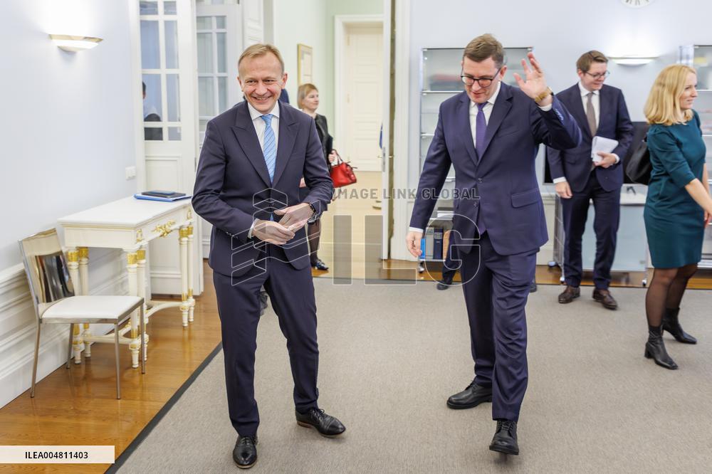 Piotr Serafin met with Estonian PM Kristen Michal