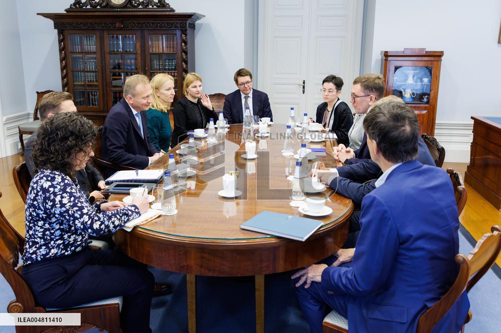 Piotr Serafin met with Estonian PM Kristen Michal