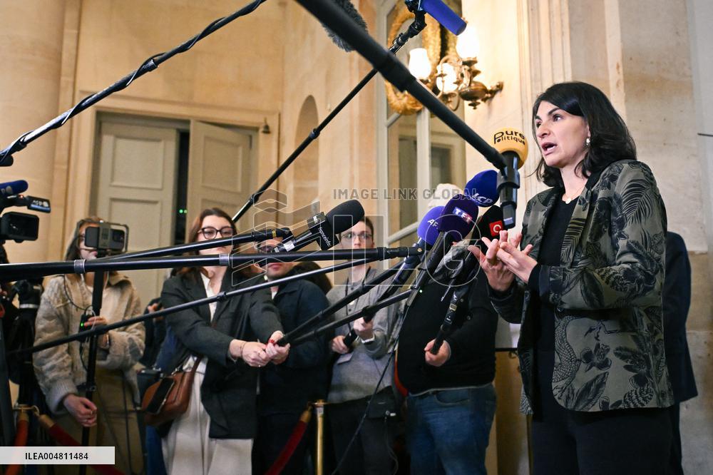 Motion de censure vote at the National Assembly in Paris FA