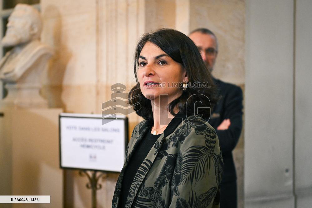 Motion de censure vote at the National Assembly in Paris FA
