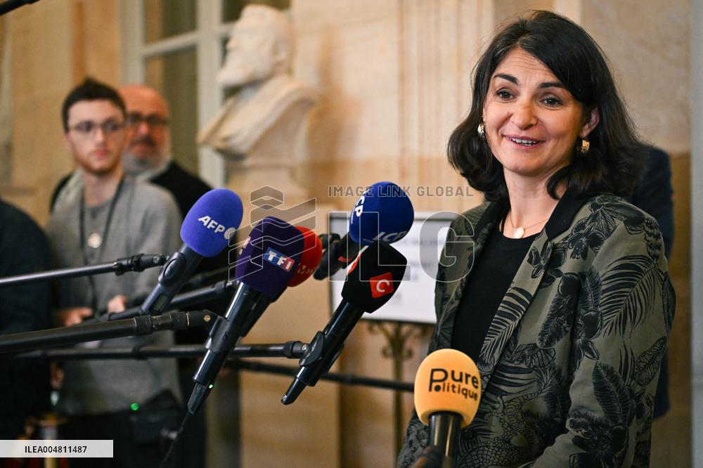 Motion de censure vote at the National Assembly in Paris FA
