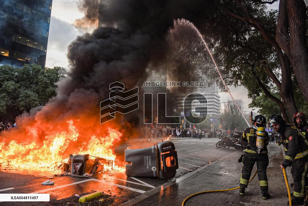 Unitary Demonstration in Barcelona in Favor of Palestine - Barcelona