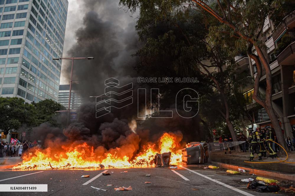 Unitary Demonstration in Barcelona in Favor of Palestine - Barcelona